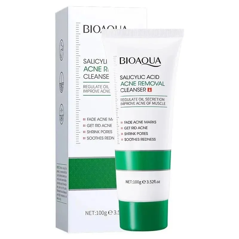 BIOAQUA SALICYLIC ACID FACIAL CLEANSER FOR ACNE & OILY SKIN 100G